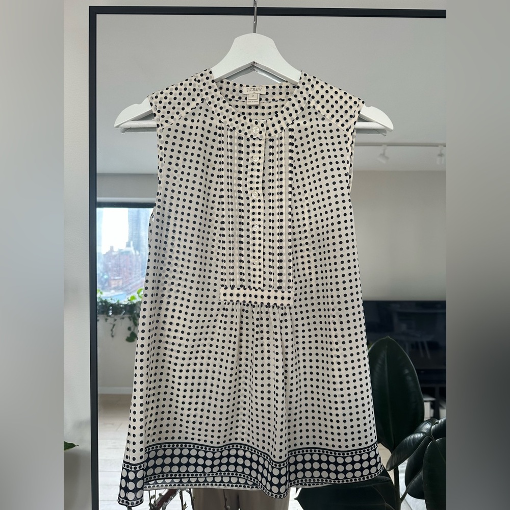 J.Crew Sleeveless Printer Top